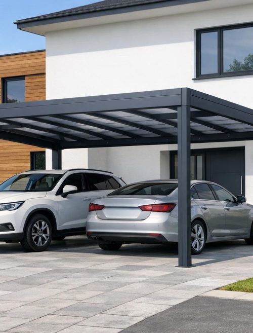 Carport — wiata, która ochroni auto przed deszczem, śniegiem i słońcem